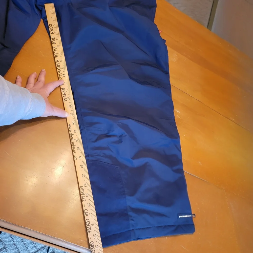 Lands End Men's Big Squall Waterproof Insulated Snow Pants Navy Size 4X* NWOT